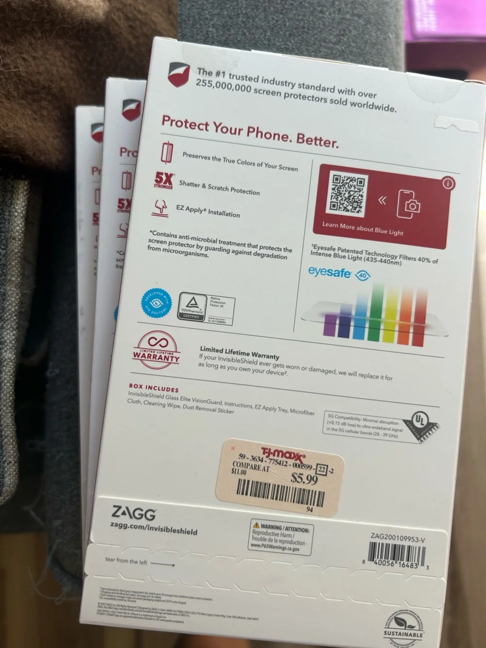 ZAGG Glass Elite VisionGuard Screen Protector -3 pack- iPhone 14 Pro Max
